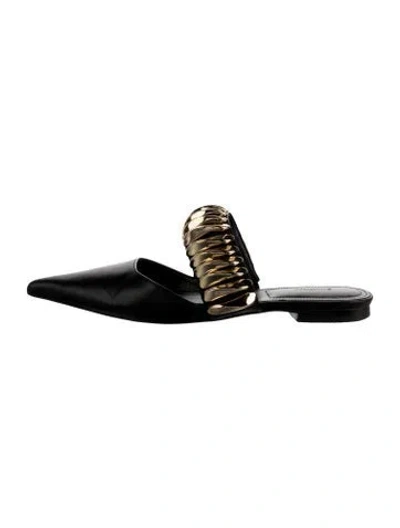 Pre-owned Simkhai Leather Mules In Silver