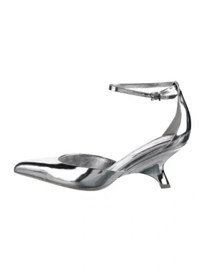 Pre-owned Simkhai Leather Pumps In Silver