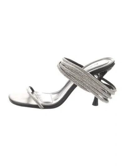 Pre-owned Simkhai Leather Sandals In Black