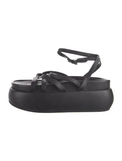 Pre-owned Simkhai Leather Sandals In Black