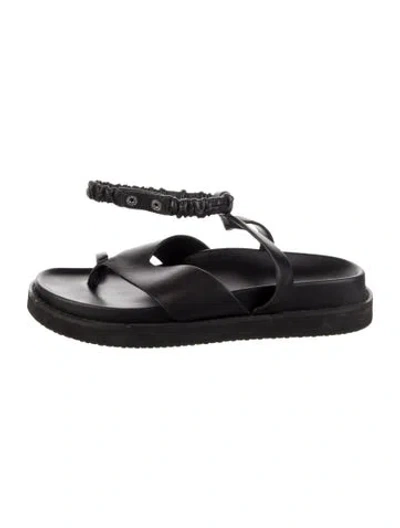 Pre-owned Simkhai Leather Sandals In Black