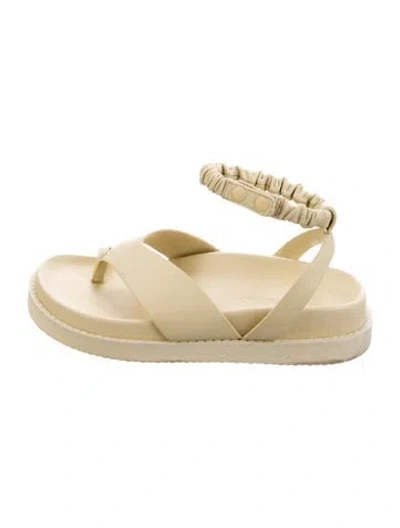 Pre-owned Simkhai Leather Sandals In Neutrals