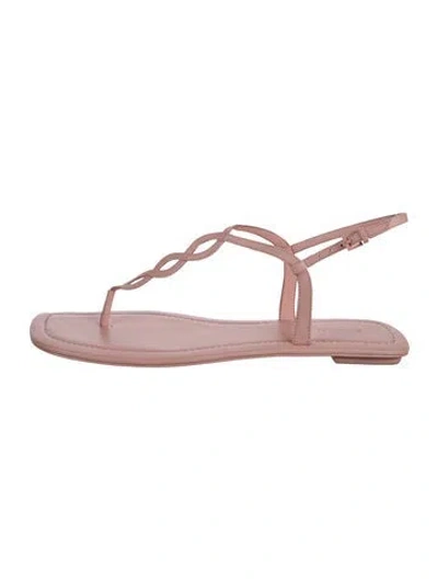 Pre-owned Simkhai Leather Sandals In Pink