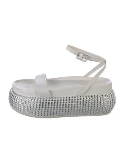 Pre-owned Simkhai Leather Sandals In White