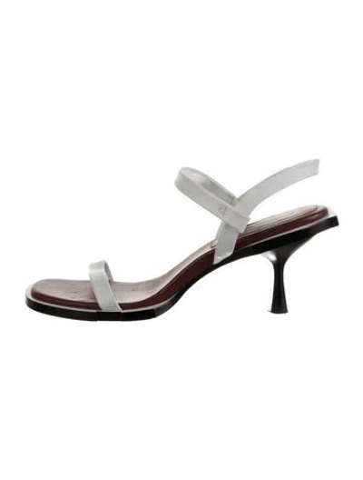 Pre-owned Simkhai Leather Sandals In White