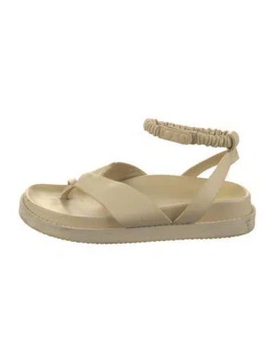 Pre-owned Simkhai Leather Sandals In Yellow