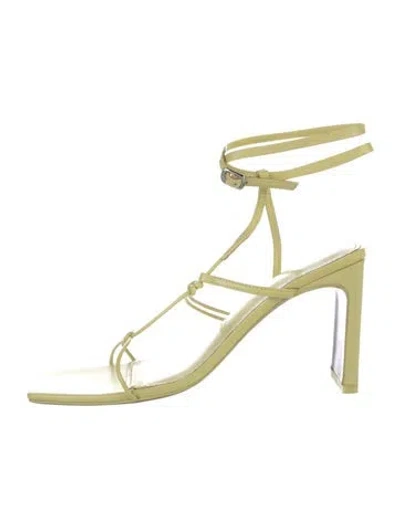 Pre-owned Simkhai Leather Sandals In Yellow