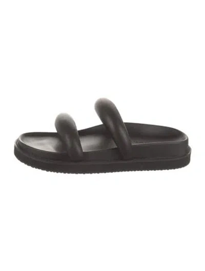 Pre-owned Simkhai Leather Slides In Black