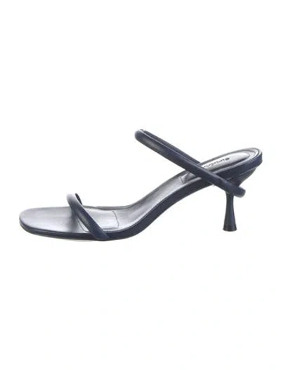 Pre-owned Simkhai Leather Slides In Blue