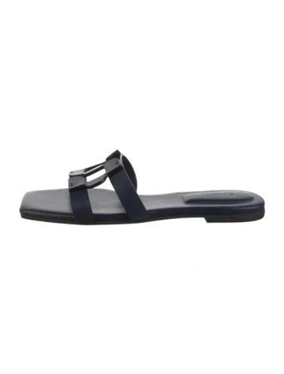 Pre-owned Simkhai Leather Slides In Blue