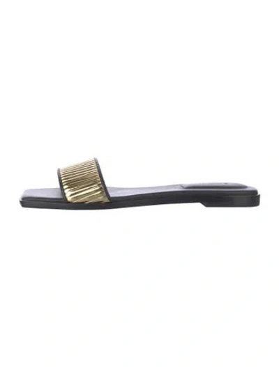 Pre-owned Simkhai Leather Slides In Blue