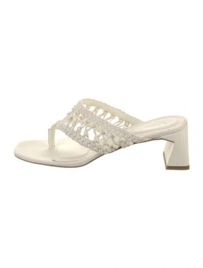 Pre-owned Simkhai Leather Slides In Neutral