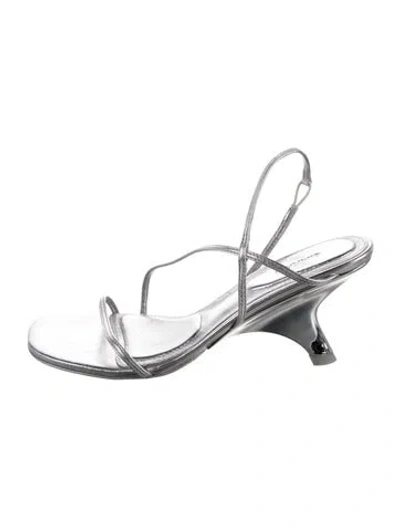 Pre-owned Simkhai Leather Slingback Sandals