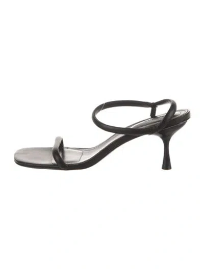 Pre-owned Simkhai Leather Slingback Sandals In Black