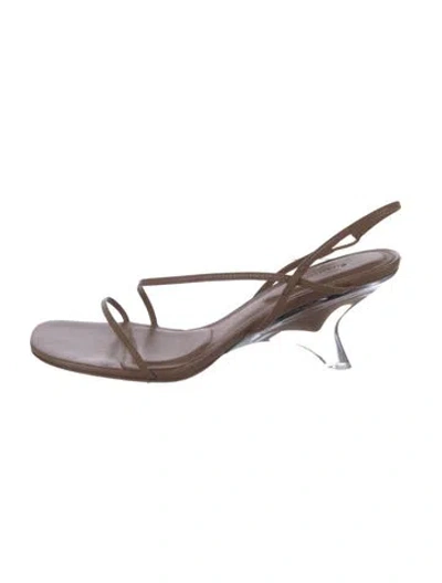 Pre-owned Simkhai Leather Slingback Sandals In Pink