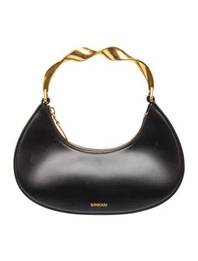 Pre-owned Simkhai Leather Top Handle Bag In Black