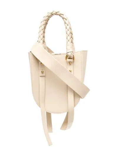 Pre-owned Simkhai Leather Top Handle Bag In Neutral