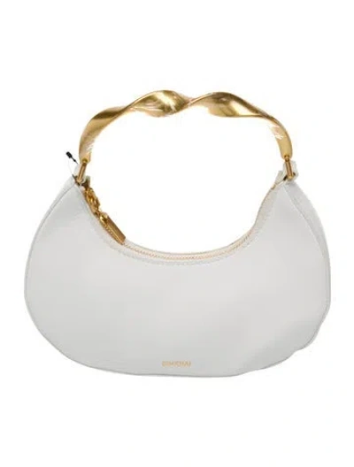 Pre-owned Simkhai Leather Top Handle Bag In White