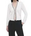 Simkhai Leighton Boucle Cardigan In Ivory In White
