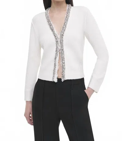 Simkhai Leighton Boucle Cardigan In Ivory In Multi