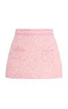 Simkhai Leighton Mini Skirt Berry Multi In Pink