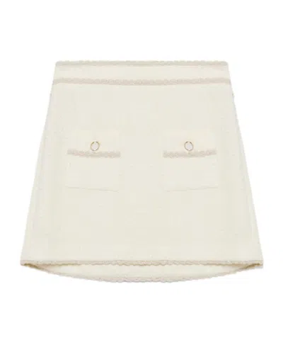 Simkhai Leighton Mini Skirt In White