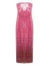 Simkhai Leilani Strapless Sequin Column Gown In Pink