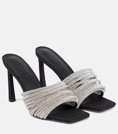 SIMKHAI LENA CRYSTAL-EMBELLISHED HIGH SANDALS