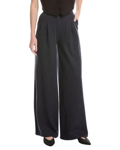 Simkhai Leroy Pleated Wide Leg Wool-blend Pant In Multi