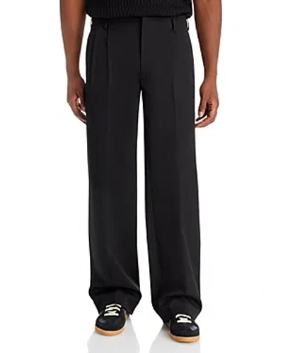 Simkhai Leroy Relaxed Straight Fit Pleated Pants In Black