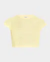 Simkhai Lidi Knit Crop Top In Buttercream