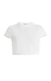 Simkhai Lidie Crocheted Crop Top In White