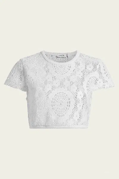 Simkhai Lidie Lace Top In White
