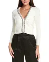 Simkhai Lieghton Boucle Cardigan In Ivory In White