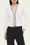 Simkhai Lieghton Boucle Cardigan In Ivory