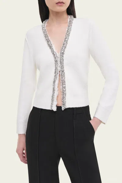 Simkhai Lieghton Boucle Cardigan In Ivory In Multi