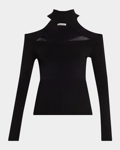 Simkhai Lila Off-the-shoulder Top In Black