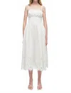 Simkhai Lilianna Sleeveless Lace Midi Dress White Multi In White