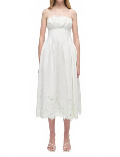 Simkhai Lilianna Cotton-blend Midi Dress In White