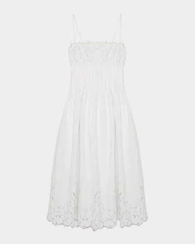 Simkhai Lilianna Sleeveless Lace Midi Dress In Multi
