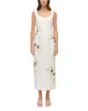 Simkhai Lilibeth Sleeveless Midi Dress In White