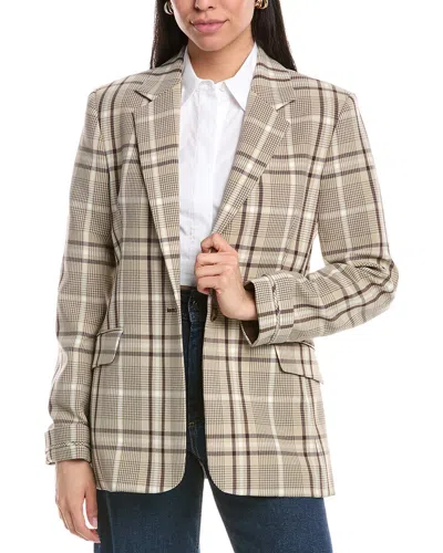Simkhai Lillie Wool-blend Blazer In Brown