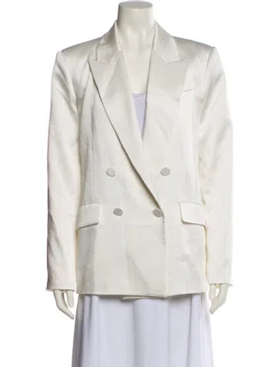 Pre-owned Simkhai Linen Blazer In White
