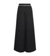 Simkhai Contrast Wide-leg Heidi Trousers In Black