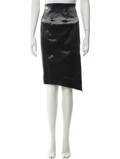 Pre-owned Simkhai Linen Knee-length Skirt W/ Tags In Black