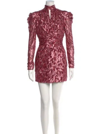 Pre-owned Simkhai Linen Mini Dress In Pink
