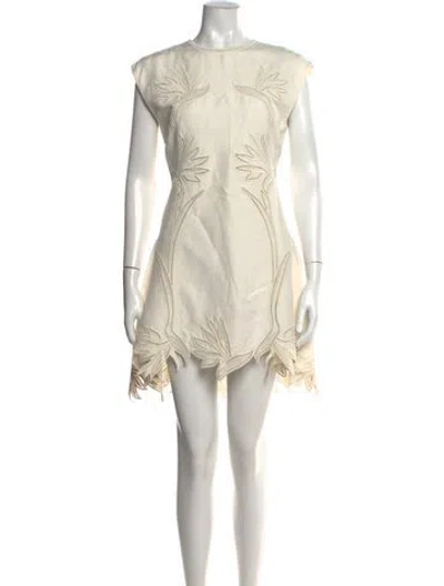 Pre-owned Simkhai Linen Mini Dress W/ Tags In Neutrals