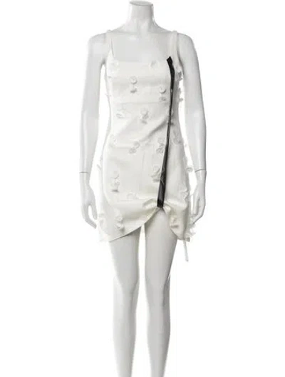Pre-owned Simkhai Linen Mini Dress In White