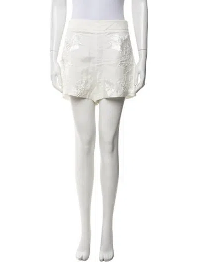 Pre-owned Simkhai Linen Mini Shorts W/ Tags In White