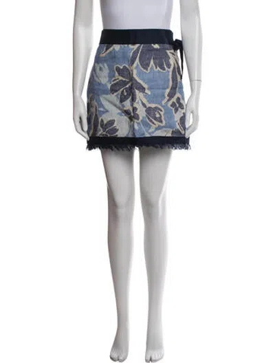 Pre-owned Simkhai Linen Mini Skirt In Multicolor